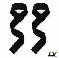 Sangles de levage pour soulevé de terre et musculation, avec support de poignet rembourré, sangles de traction robustes à poignée tissée pour la gym et le fitness
