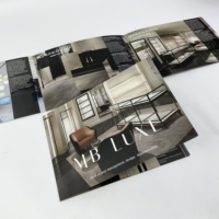 Brochure personnalisée pour les agences de design d'intérieur et de produits Impression de haute qualité pour la promotion de l'entreprise Impression numérique Flyer tri-plié