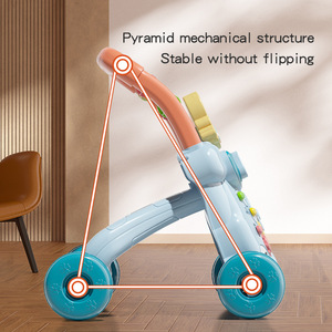 Marche-bébé évolutif anti-basculement avec musique et activités - Product Image 4