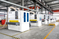 Ligne de production de bois Giantway Ponçage et finition laquée pour meubles et parquets