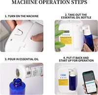 Diffuseur d'huiles essentielles intelligent sans eau, contrôlé par application, grande capacité, technologie d'air froid, aromathérapie domestique