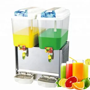 डबल 3.2 गैलन कटोरा प्रशीतित रस Dispensers पेय मशीन बर्फ चाय पेय मशीन