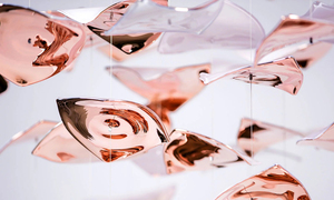 2024 nuovi prodotti Design semplice lampadario bianco e oro foglia d'acero luce pendente per soggiorno - Product Image 6