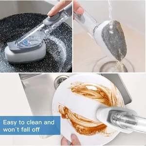 3-in-1 Kitchen Gadgets Set with <b>Removable</b> Brush Head Liquid Dispenser Sponge Soap Dispenser <b>Boxed</b> Dish Washing Brush - Product Image 6