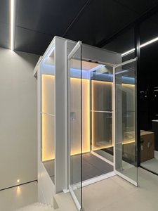 Giá rẻ điện 6-người dân cư hành khách thang máy đơn giản nhà nâng cho 2-4 tầng không hộp số kéo máy Sàn PVC - Product Image 4