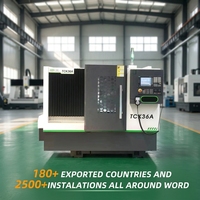Machine de tournage et de fraisage CNC à lit incliné 3 axes TCK50A-500 à haute rigidité, système Fanuc, tour CNC horizontal pour métaux