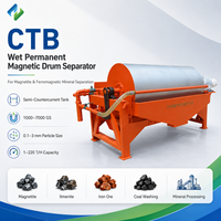 Séparateur magnétique à tambour semi-contre-courant CTB pour l'élimination du fer dans le charbon, les minéraux non métalliques et les matériaux de construction