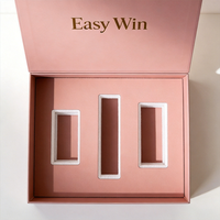 Boîte en carton rigide écologique personnalisée de luxe avec gaufrage pour emballages cadeaux de cosmétiques, de soins de la peau et de maquillage de qualité supérieure, vente en gros