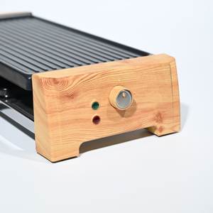 Vente en gros 1300W portable électrique en bois <span class=keywords><strong>raclette</strong></span> gril fer électrique gril contrôle de la température détachable pour un usage domestique - Product Image 6
