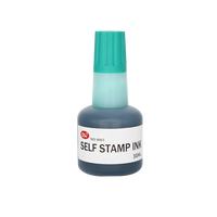 Tinta para Carimbo Ecológica Multicolorida à Base de Água 30ml, Refil de Tinta para Carimbo de Secagem Rápida e à Prova d'Água, Tinta para Carimbo de Escritório