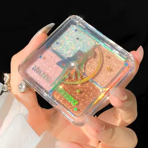 Hot Selling 4 Color Vegan Cute Cartoons Girl Glitter High Pigment Private Label Eyeshadow Palette