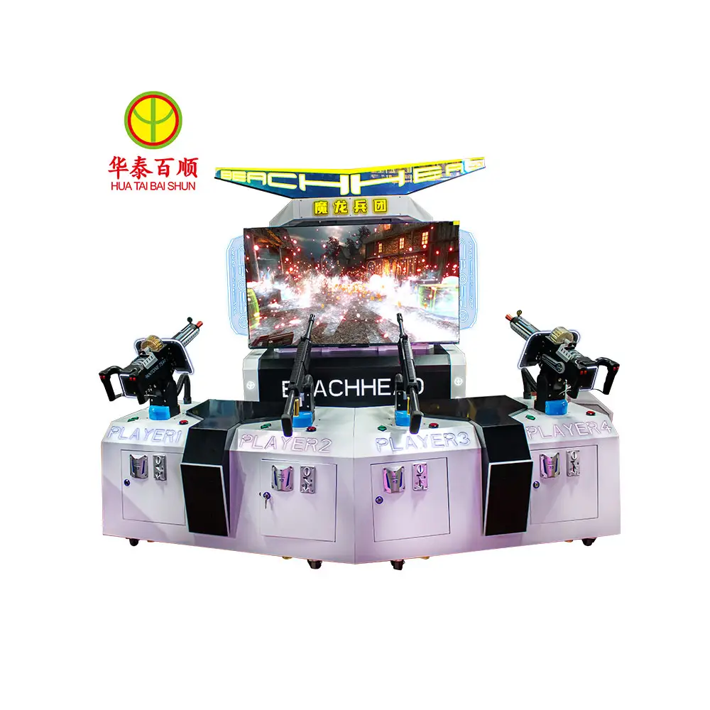 Súng chiến Tranh 4 người chơi súng bắn súng trò chơi Arcade máy đồng tiền hoạt động Súng Arcade Video Mô phỏng trò chơi máy