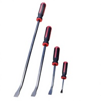 Kit de leviers de démolition DIY à tête plate 8'', 12'', 18'', 24'' avec poignée à capuchon pour creuser et cisailler, démolition et déchiquetage