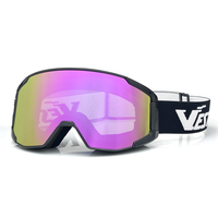 SK813 Système de verrouillage latéral, lunettes de ski à lentille magnétique, OEM ODM, fabricants de lunettes de ski et de snowboard personnalisées