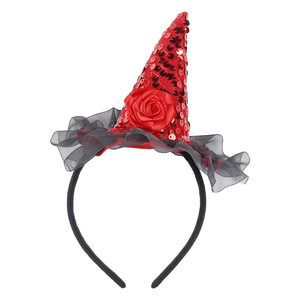 Vente en gros Licorne Rose Dentelle Père Noël Fête Fournitures Paillettes Bandeau à Paillettes Décoration de Noël Bandeau de Noël pour Cadeau de Noël
