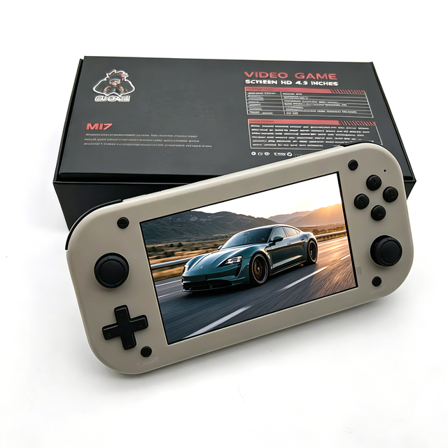 RC New Arrival M17 Retro Handheld Game Console 4.3 Inch Color Display 64GB 5000mAh Battery 20000+ Games Classic EM Gaming Player