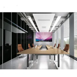 Mesa de conferência de escritório, design de luxo em forma de u grande mesa de reunião de conferência