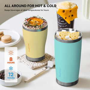 Hong Ling 12oz 20 oz 30oz gobelet à café en acier inoxydable Double paroi isolée sous vide en acier inoxydable gobelet à café tasses - Product Image 5