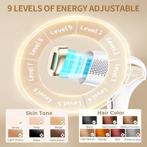 Épilateur laser IPL rechargeable haute énergie, portable sans fil avec refroidissement par glace, indolore, <span class=keywords><strong>épilation</strong></span> permanente - Product Image 4