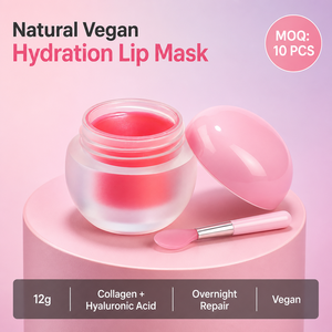 Mascarilla Labial Vegana Hidratante, Crema de Noche con Colágeno y Ácido Hialurónico, Efecto Voluminizador, Sabor a Frutas (Sandía y Fresa), Marca Privada - Product Image 1