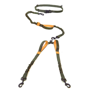 Correa Doble para Perros de Alta Resistencia con Acoplador de Cintura de Nailon, Sin Enredos, Manos Libres, para 2 Perros, para Senderismo y Correr - Product Image 1