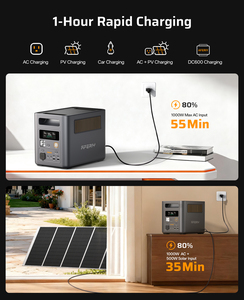 Expandable APP Type AF-P180-B 1024Wh Vice Battery Backup System <b>Solar</b> <b>Generator</b> Emergency Power Supply Portable Power Station AF - Product Image 6