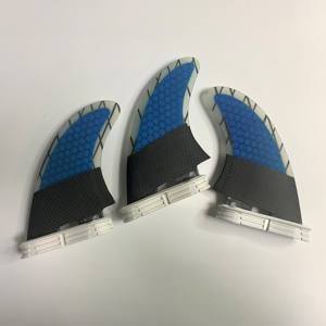 Quilhas FS2 <span class=keywords><strong>Twin</strong></span> Tabs II Verde/Azul K2.1 de Fibra de Carbono para <span class=keywords><strong>Surf</strong></span> - Product Image 6