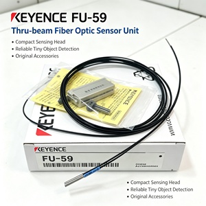 Unidad de Sensor de Fibra Óptica Fu-59, Tipo de Haz Pasante de Fibra de Vidrio, Alta Sensibilidad para Detección Automatizada - Product Image 1