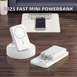 Batería Portátil de Nueva Tendencia 2025, 22.5W, Carga Súper Rápida, Opción de Cable Magnético Inalámbrico, <span class=keywords><strong>Mini</strong></span> Interfaz USB Tipo-C, PVC - Product Image 2