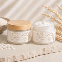 Crème hydratante pour le visage au riz, soin nourrissant anti-rides, réparation de la peau, ODM OEM