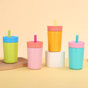 Tasse thermos moderne en acier inoxydable de 12oz avec paille compacte portable de haute qualité 304 tasse à café sous vide pour cadeaux d'affaires - Product Image 3