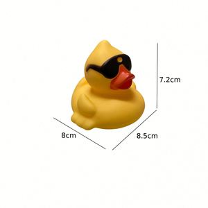 Wholesale Custom Logo Children's <b>Bath</b> Toy Plastic Pvc Squeeze Squeaky Floating Little Yellow Duck for Promotional Gift - Product Image 6