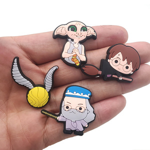 17 piezas de adornos de PVC para zapatos, bonitos dibujos animados, hebillas para zapatos con orificios, sandalias de goma EVA suave DIY, accesorios de decoración para zapatos de <span class=keywords><strong>Harry</strong></span> <span class=keywords><strong>Potter</strong></span> - Product Image 4