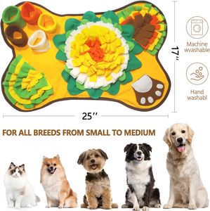 Juguete de Alfombra Olfativa para Mascotas, Tapete de Entrenamiento para Perros y Gatos, Lavable, con Comida Oculta, Juguete Interactivo de Alimentación Lenta para Perros - Product Image 3