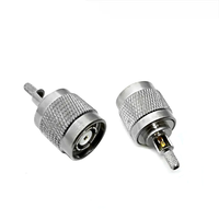 Connecteur coaxial RF mâle RP TNC à sertir avec fenêtre à souder pour câbles coaxiaux RG316, RG174, LMR100, RG188, Belden-7805-8216