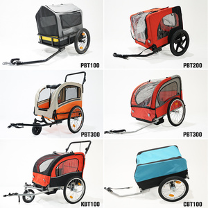 Remorque de vélo <span class=keywords><strong>pour</strong></span> animaux de compagnie avec capacité de charge de 80 kg, porte-animaux <span class=keywords><strong>pour</strong></span> chien et chat, avec roues gonflables de 16 pouces, stable <span class=keywords><strong>pour</strong></span> les animaux de compagnie de petite, moyenne et grande taille - Product Image 5