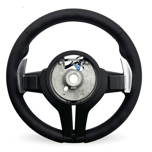 Volante de Cuero para <span class=keywords><strong>BMW</strong></span> E46 F30 F10 E90 E60 G20 G30 F32 <span class=keywords><strong>328i</strong></span> F36 M340i E39 F22 F11 540i E87 M3 E70 M4 - Product Image 3