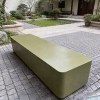 Banc de loisirs extérieur intégré pour espaces commerciaux, entrées de magasins, parcs, sites touristiques et cours – Mobilier paysager