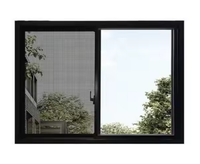 Ventanas Corredizas de Aluminio con Doble Acristalamiento de Diseño Moderno, Rotura de Puente Térmico, Malla de Acero Inoxidable, Apertura Horizontal
