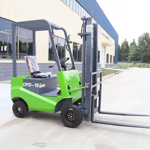 Good quality 1 ton 3 ton full electric four big wheels Forklift truck lifting up to 3m