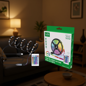ไฟแถบ LED RGB 5M พร้อมรีโมทคอนโทรลสำหรับไฟตกแต่ง - Product Image 3