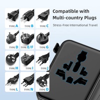 Adaptateur de voyage multi-prise Worldplug PD QC 20W adaptateur de chargeur de voyage international prise adaptateur de voyage universel