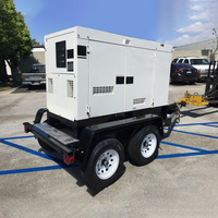 NPC remorque générateur diesel 20kva 25kva 30kva 40kw 50kva 100kva 150kva 200kw générateur diesel silencieux centrale électrique prix bon marché