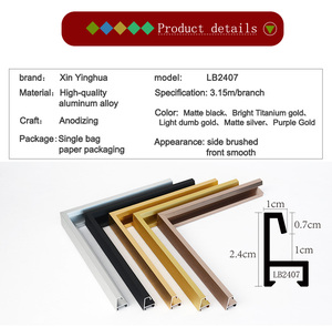 Оптовая Продажа с фабрики, металлическая рамка, модный плакат, золотой алюминиевый сплав, фоторамка для украшения стен - Product Image 6