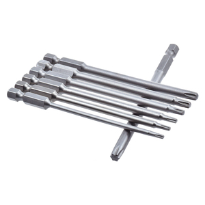 7pcs 1/4 Inch Hex Shank Torx Head 100mm Magnetic <strong>Security</strong> <strong>Screw</strong> Driver <strong>Bits</strong> T8-T30 - Product Image 4
