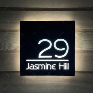 Cá nhân cửa tấm số căn hộ cửa số và chữ cái ngoài trời LED chiếu sáng cửa số - Product Image 4