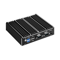 Compacto Industrial Mini PC 2 LAN 6 USB 2 COM RS232 RS485 4 puertos Ethernet Linux Ubuntu Windows XP 10 11 4 US/CN Plug Nuevo producto