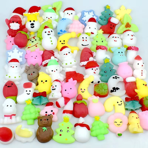 Novel <b>Christmas</b> TPR Santa Claus <b>Christmas</b> Tree <b>Hat</b> Squeeze-and-Pinch Stress-Relief Toy for 5 to 7 Years Unisex - Product Image 5