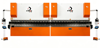 Mesin Tekuk Plat Logam Presisi Tinggi CNC 8000KN Elektro Hidrolik Sistem Penghubung Ganda