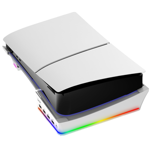 Support de Base Horizontal avec Lumière RVB pour <span class=keywords><strong>PS5</strong></span> Slim (Versions Numérique et Disque) et <span class=keywords><strong>PS5</strong></span> PRO - Product Image 1